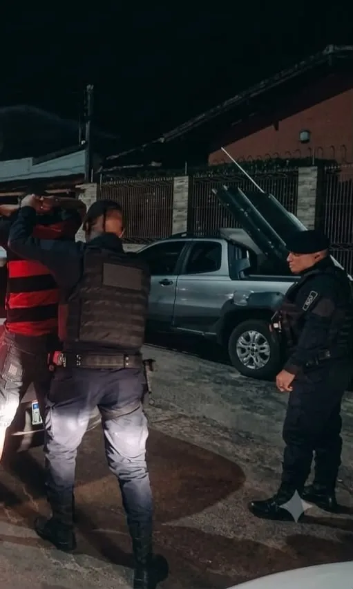Momento da abordagem do condutor pela Guarda Civil Municipal de Pojuca (GCM). | Foto: Reprodu&ccedil;&atilde;o. 