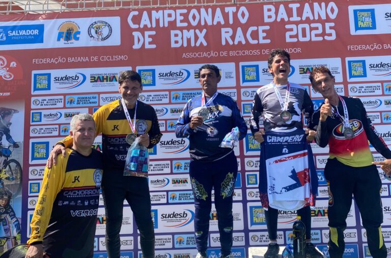 Pilotos de Pojuca ficam e, 4º e 6º na etapa baiana de Bicicross, com 200 participantes.