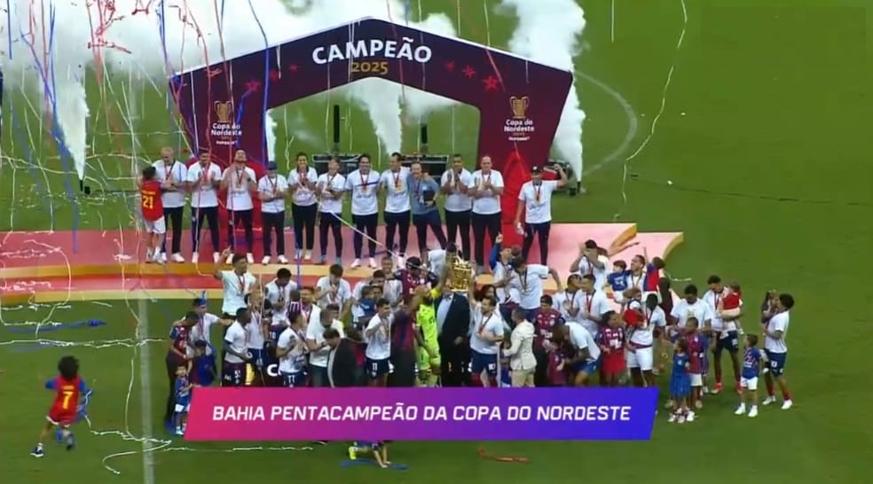 Bahia conquista o pentacampeonato da Copa do Nordeste.