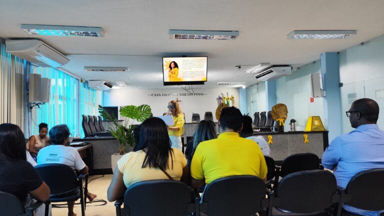 Câmara Municipal de Pojuca promove palestra sobre Setembro Amarelo e reforça importância da saúde mental.