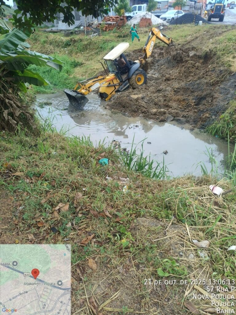 Pojuca registra nas últimas 72 horas já chega a 151mm de chuva, um volume considerado elevado .